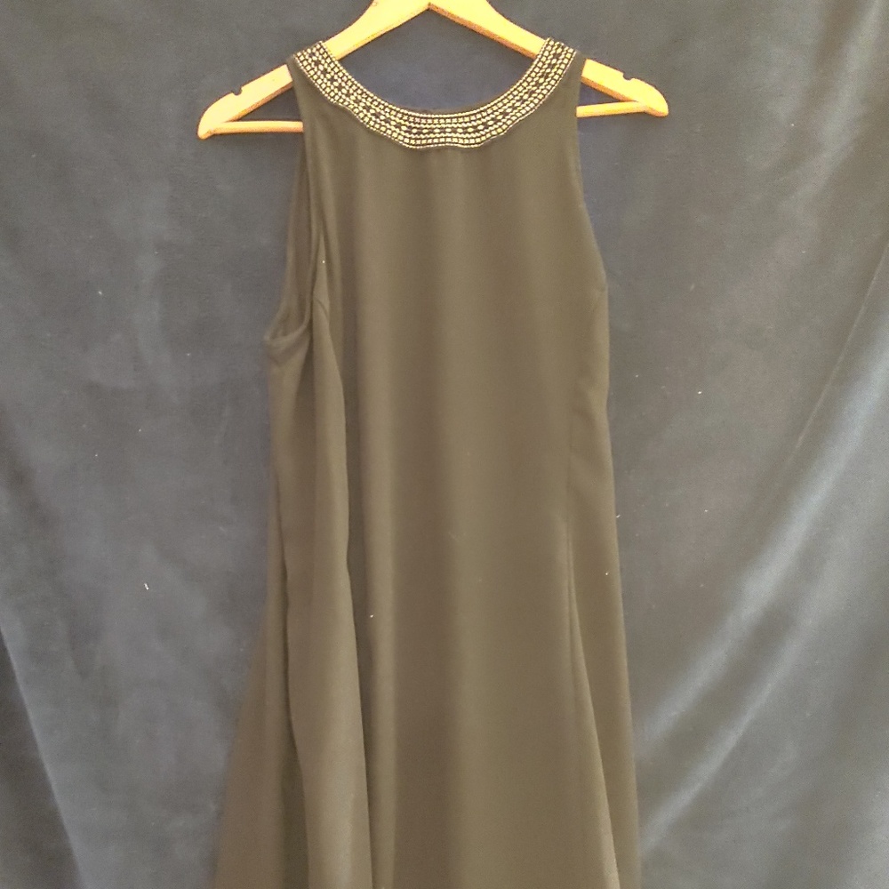 Black Dress with Neck Detail